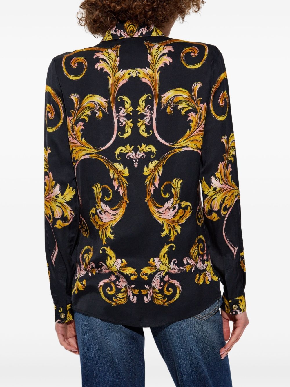 Outline Barocco-print shirt - 4
