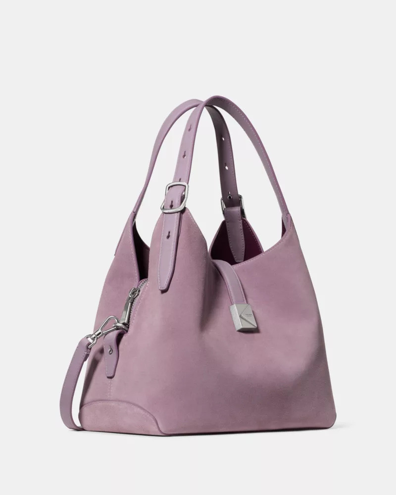 Deco Suede Crossbody Tote Bag 4