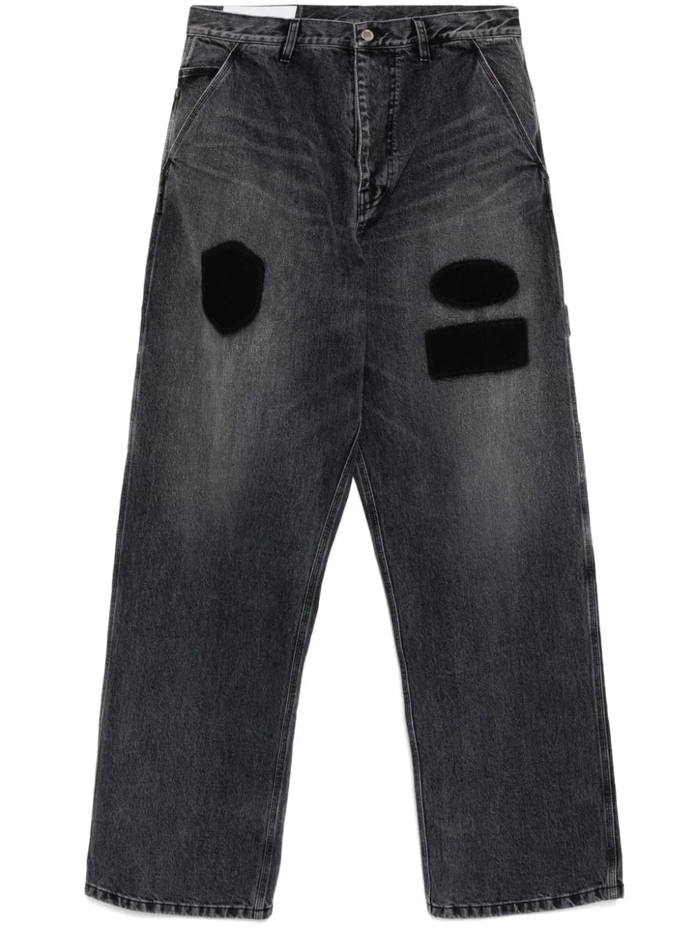 graphic-print jeans - 1