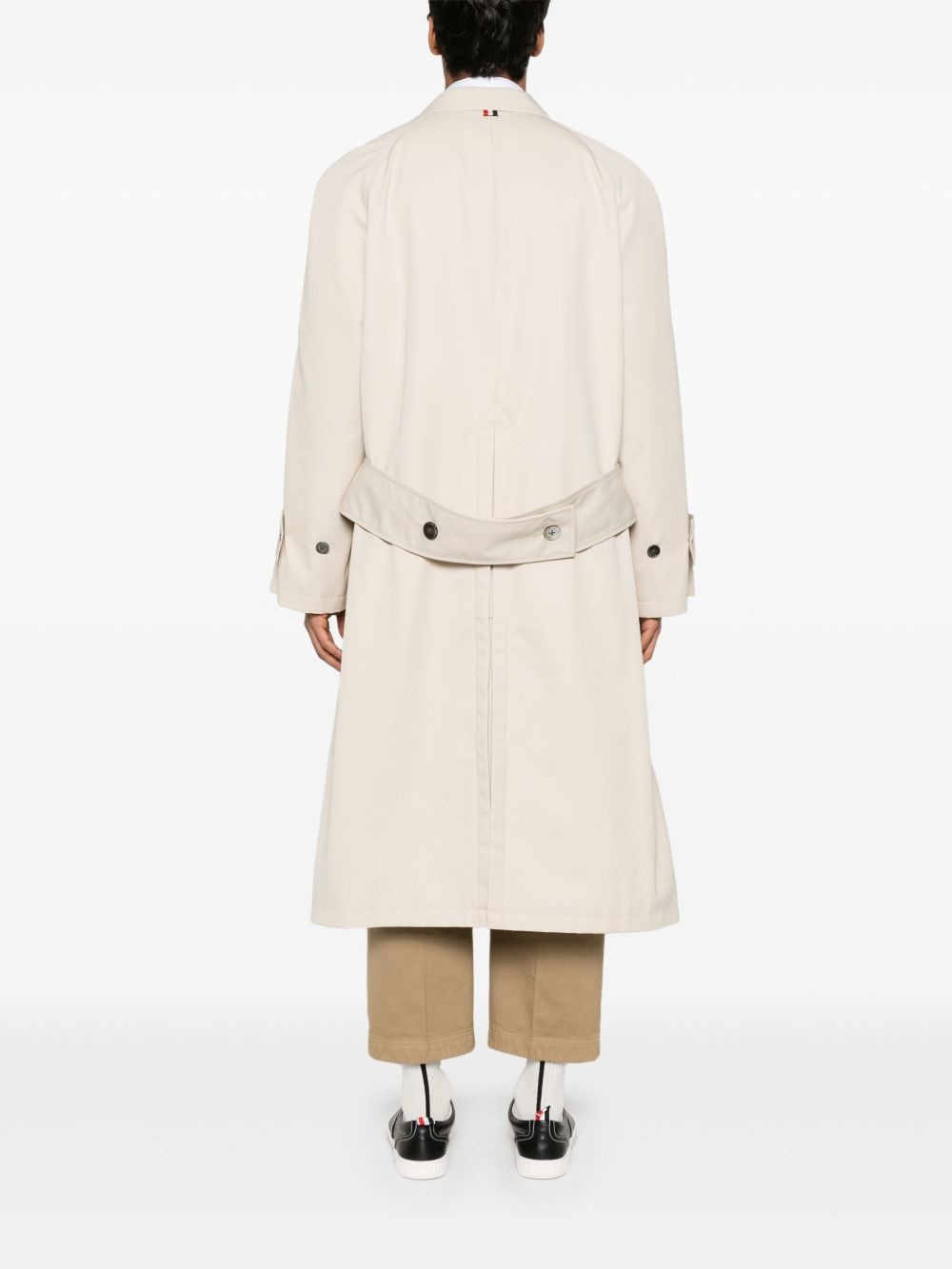 cotton raglan coat - 4