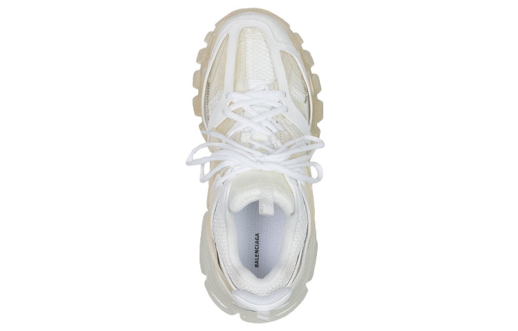 Balenciaga Track Clear Sole Low Mesh Nylon Sneakers White 647742W3BM19000 - 4