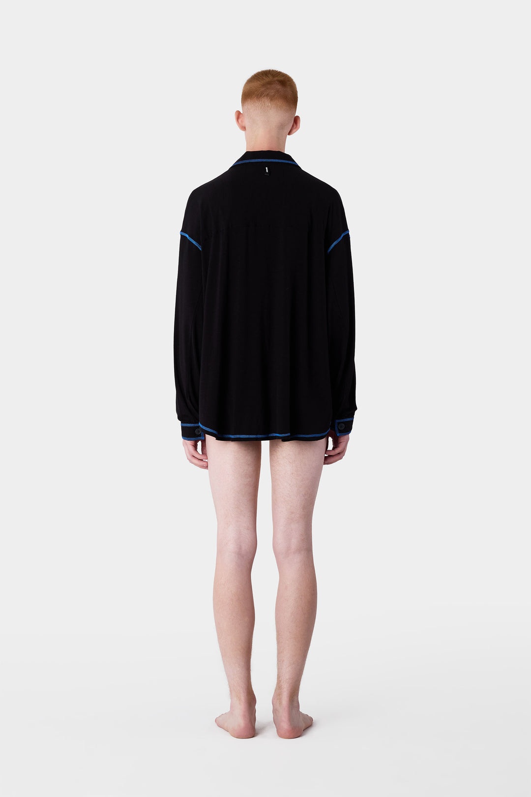 JERSEY OVER SHIRT / black - 7
