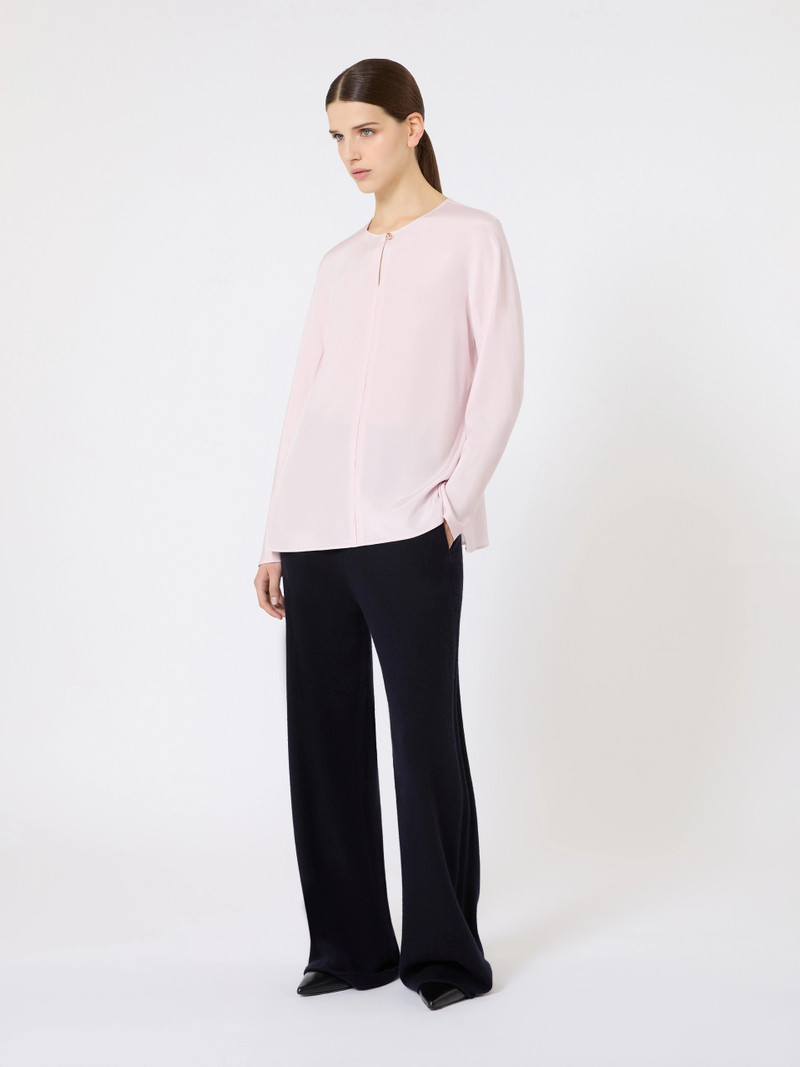 Max Mara Silk crêpe de Chine blouse - PINK outlook