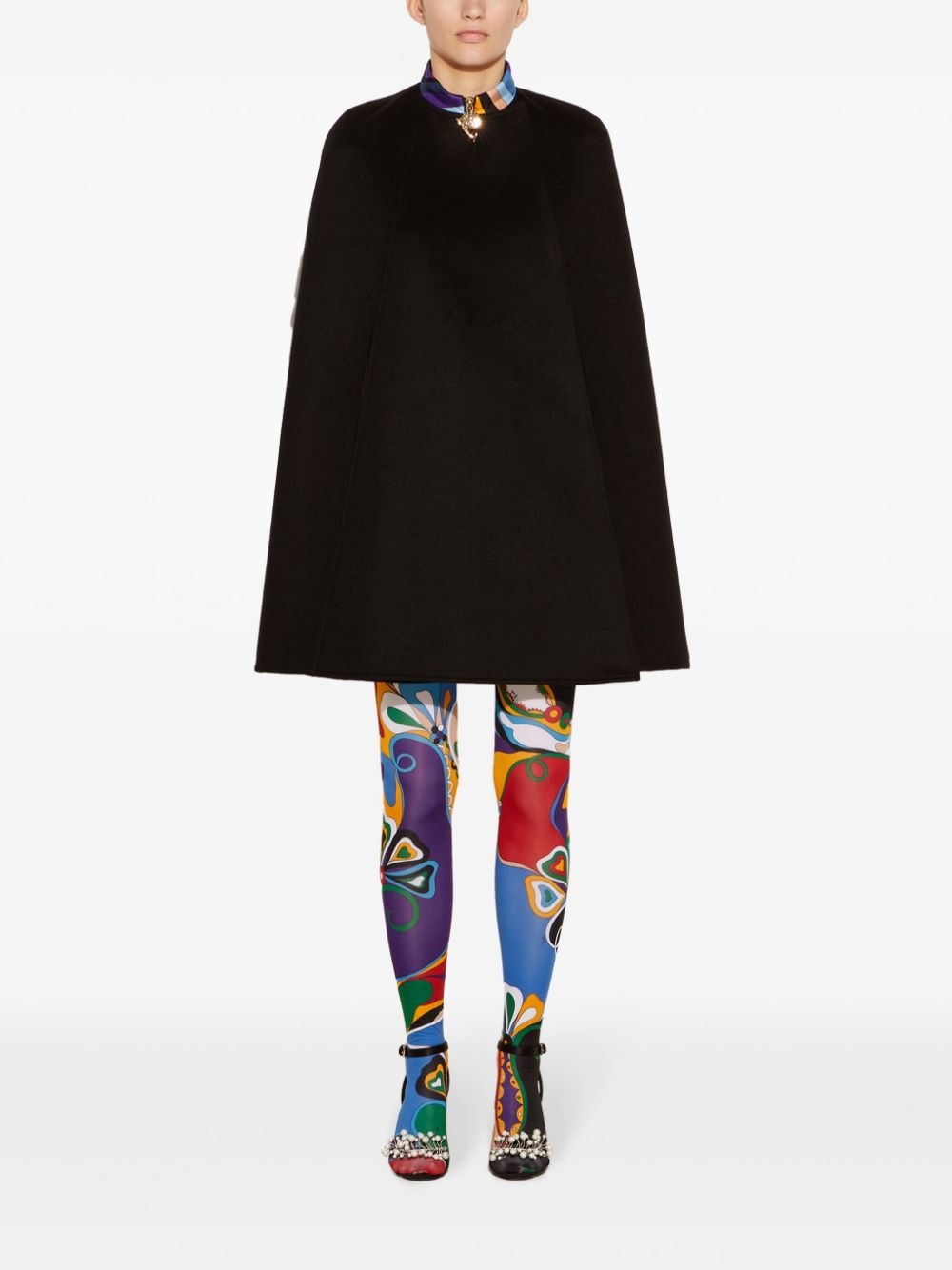 Iride-print cape - 2