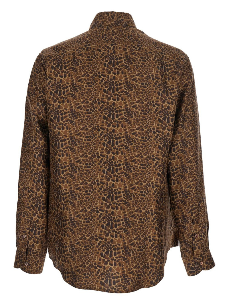 EMPORIO ARMANI giraffe-print shirt outlook