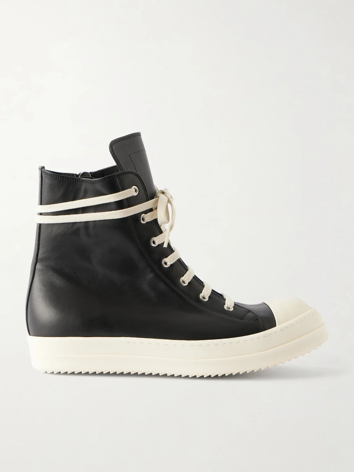 Ramones Full-Grain Leather and Rubber Sneakers - 1