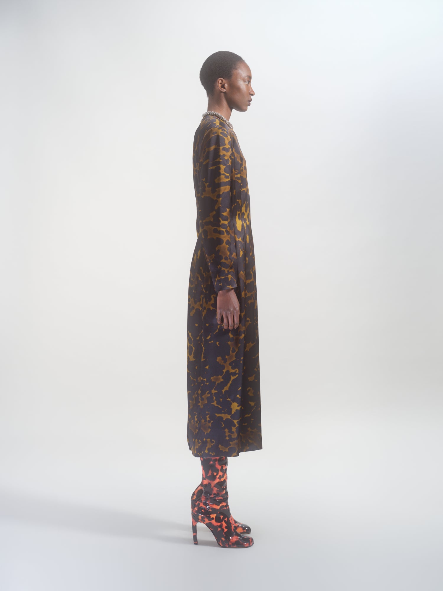 WAISTED MIDI DRESS - 3