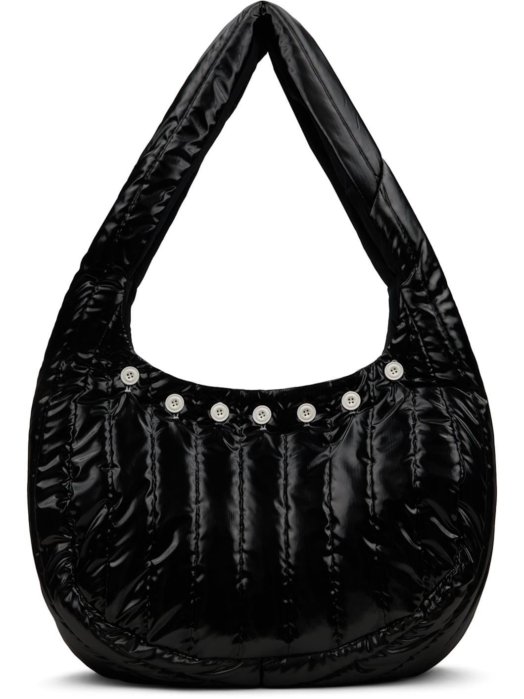 Black Quilted Lidia Tote - 1