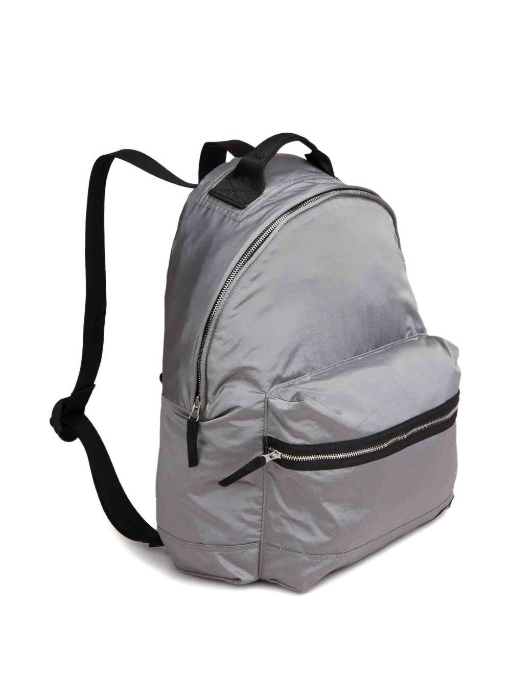 metallic zip-fastening backpack - 3