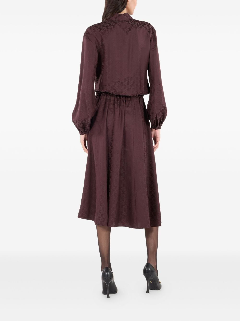 silk shirt dress - 4