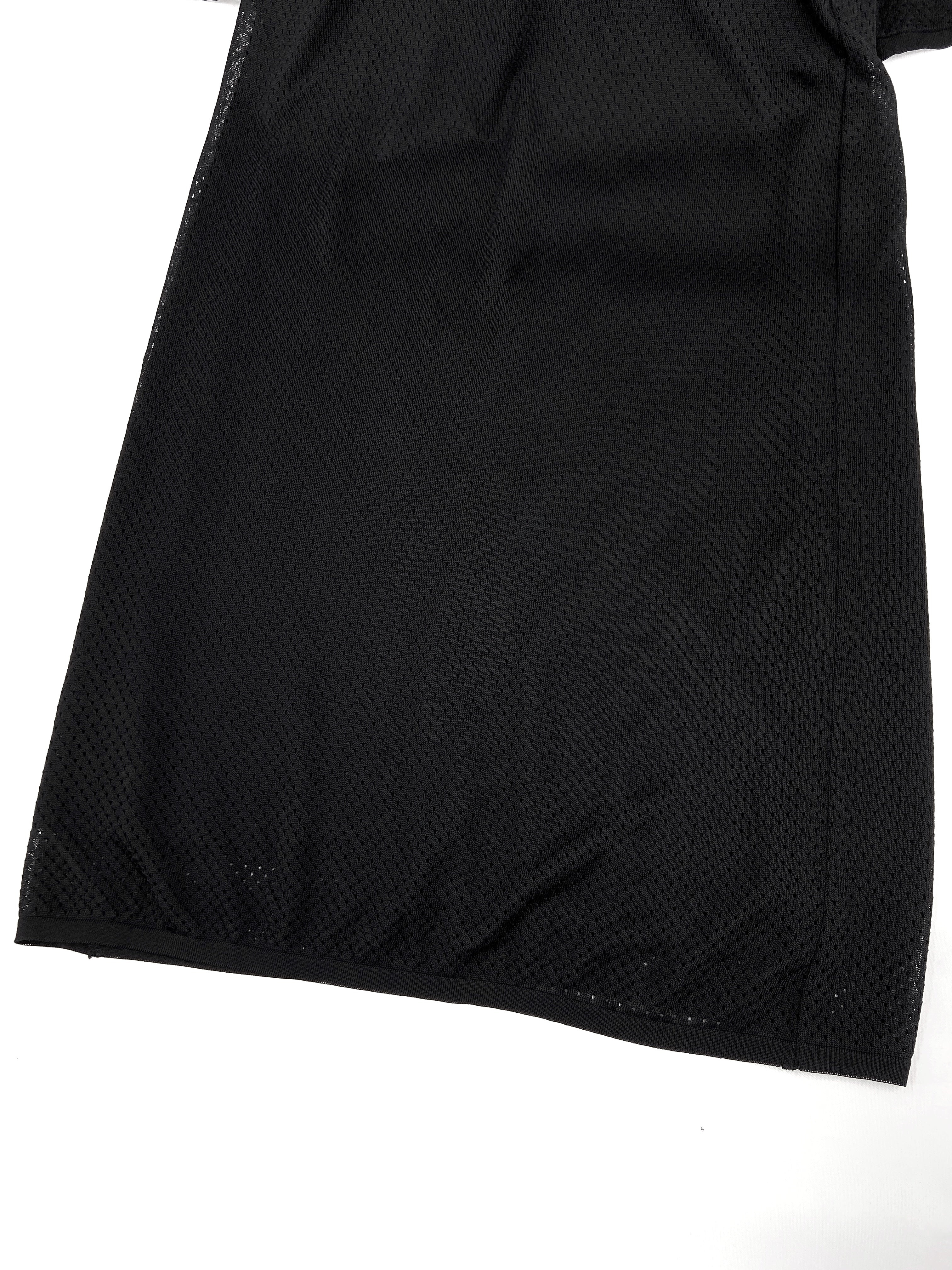 Gucci Spring 2000 Tom Ford Black Cut-Out Jersey Mesh Dress L - 12