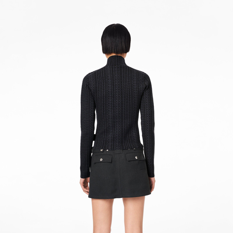 THE MONOGRAM COMPACT KNIT MOCKNECK 7