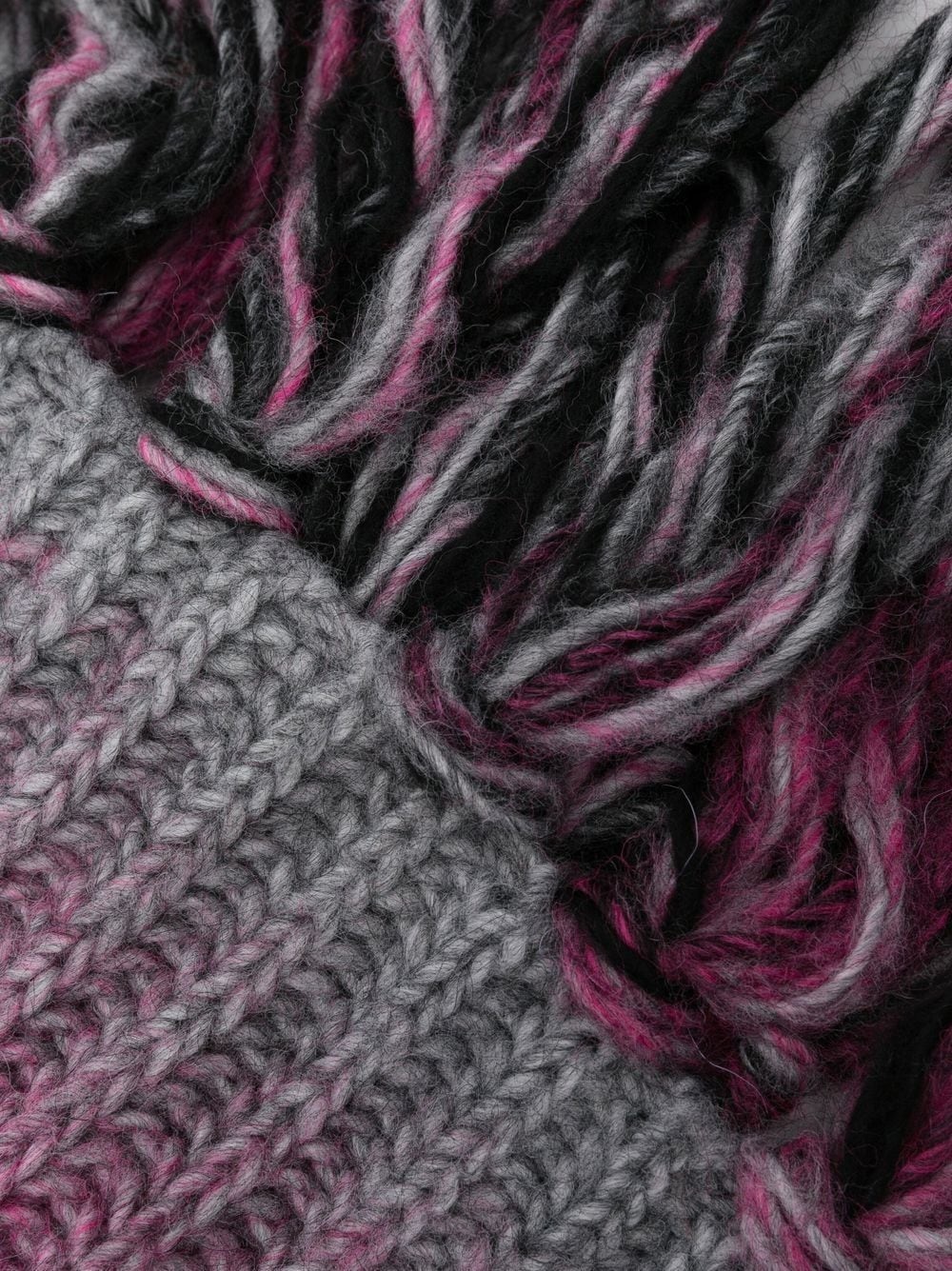 gradient-effect knit scarf - 3