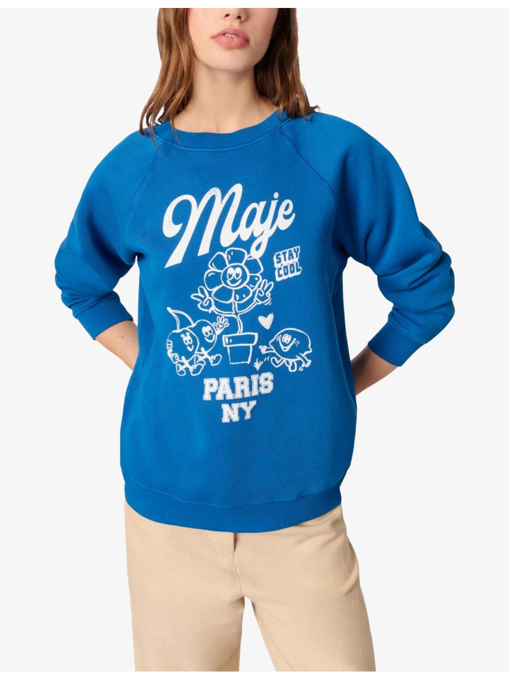 Branded-Print Round-Neck Cotton-Blend Sweatshirt - 5