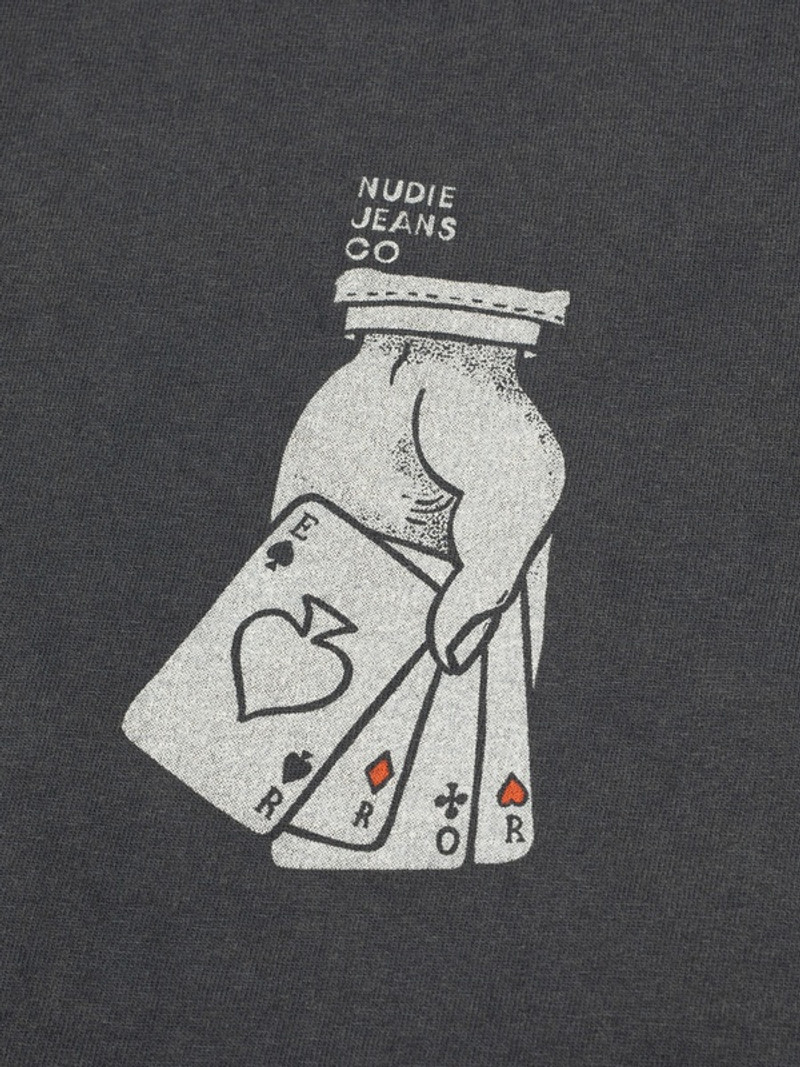 Nudie Jeans Roy Nope T-Shirt Antracite outlook