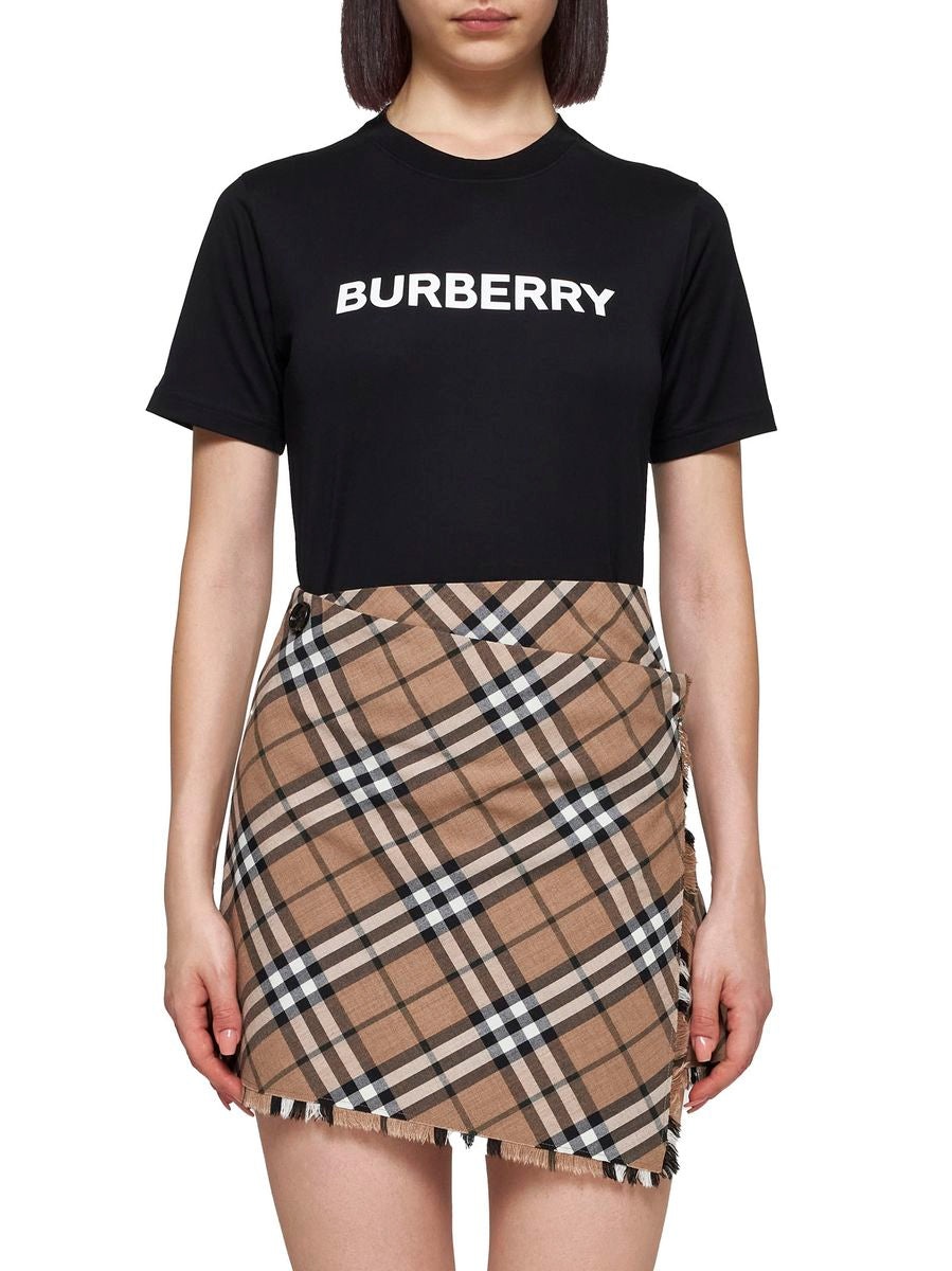 Burberry Check Skirt With - 2