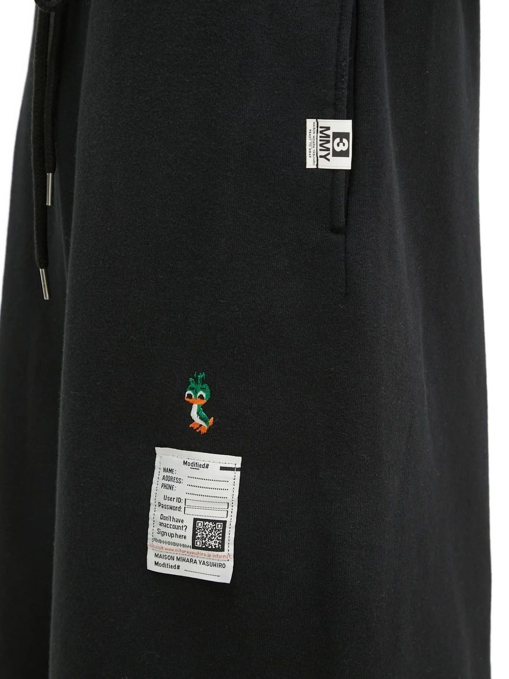 drawstring patch-pocket sweat shorts - 3