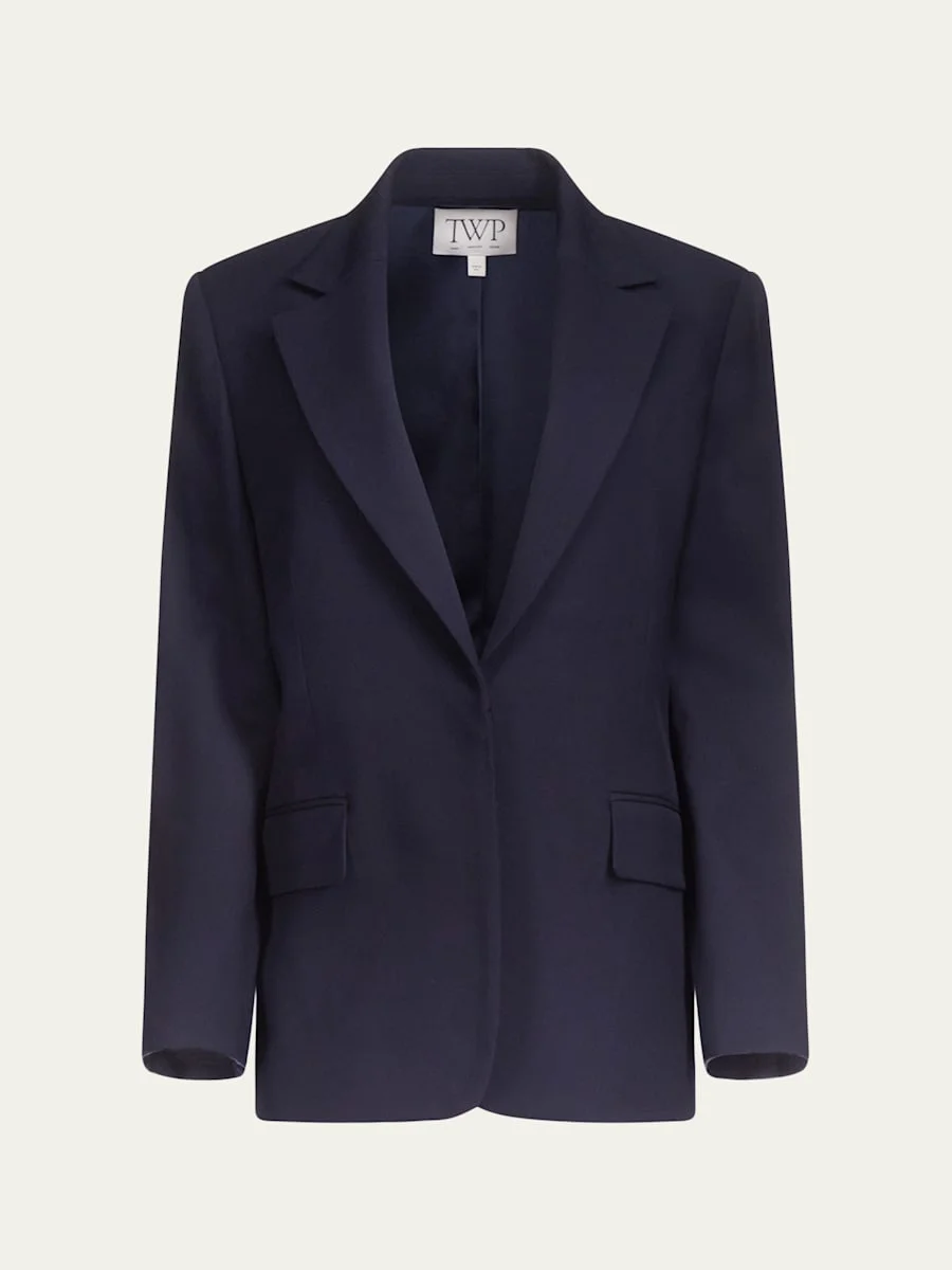 Jillian Single-Breasted Wool Blazer - 1