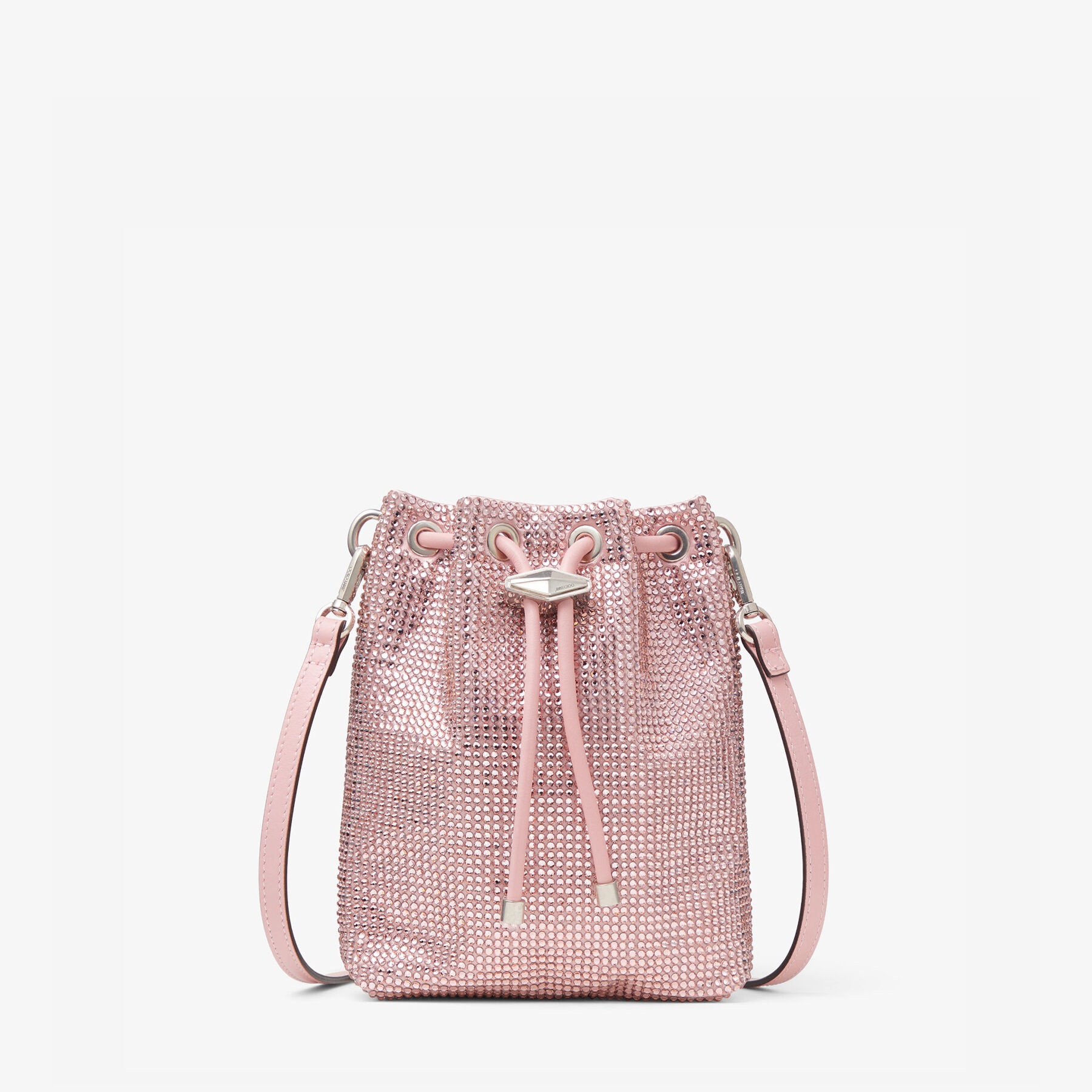 Cinch Mini
Rose Satin Crystal Mini Bag - 1