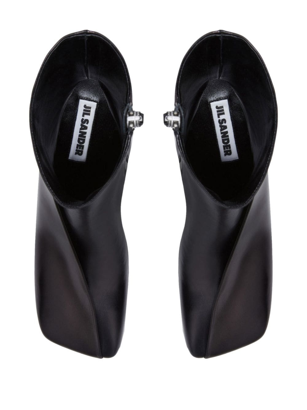square-toe ankle boots - 6