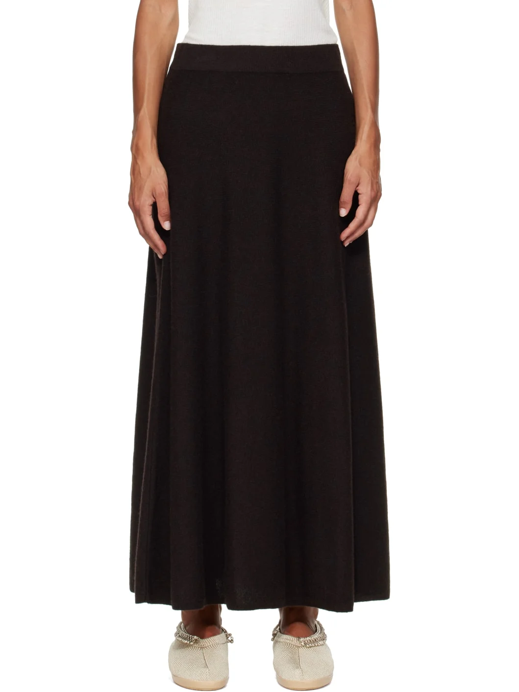 Brown Torie Midi Skirt - 1