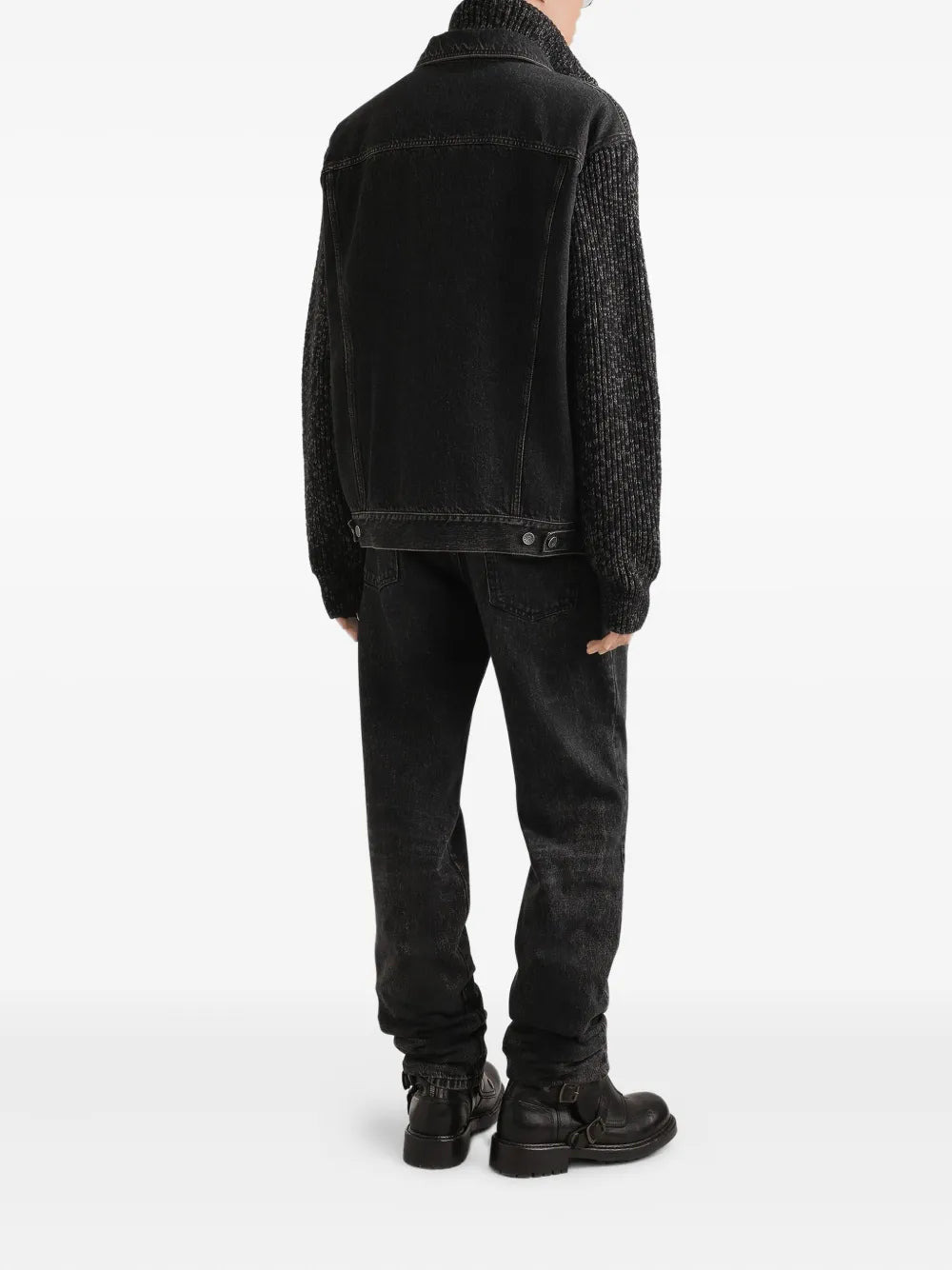 Dolce & Gabbana Men Cotton Jeans With Logo Appliqué - 3