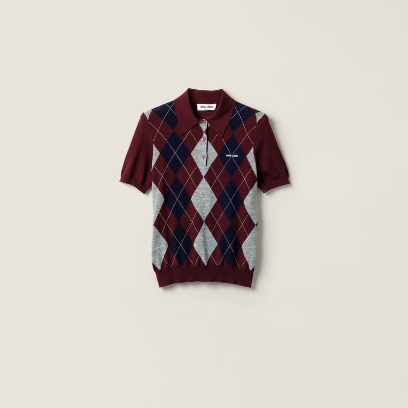 Wool polo shirt 1