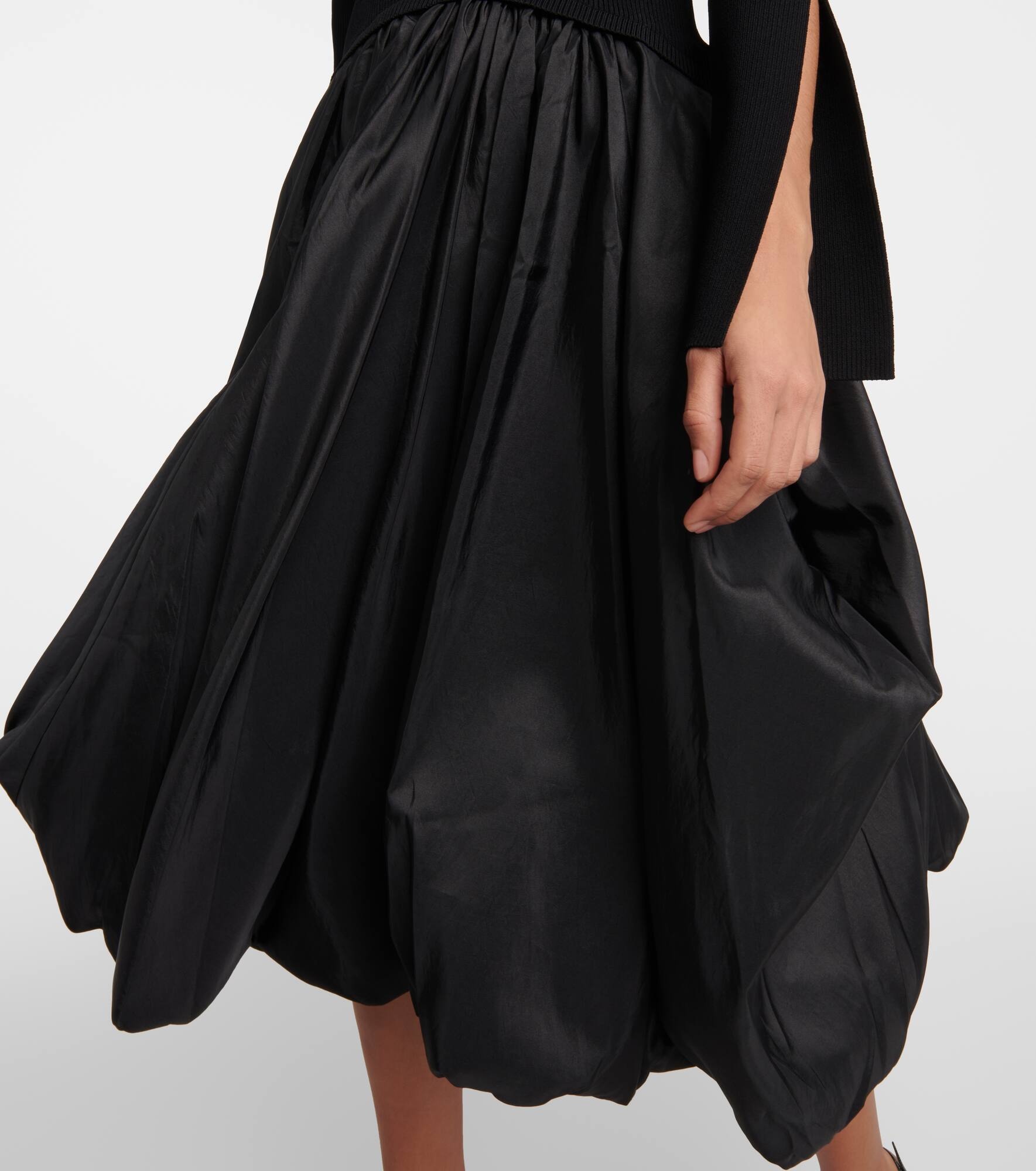 Kenlie taffeta-trimmed midi dress - 5