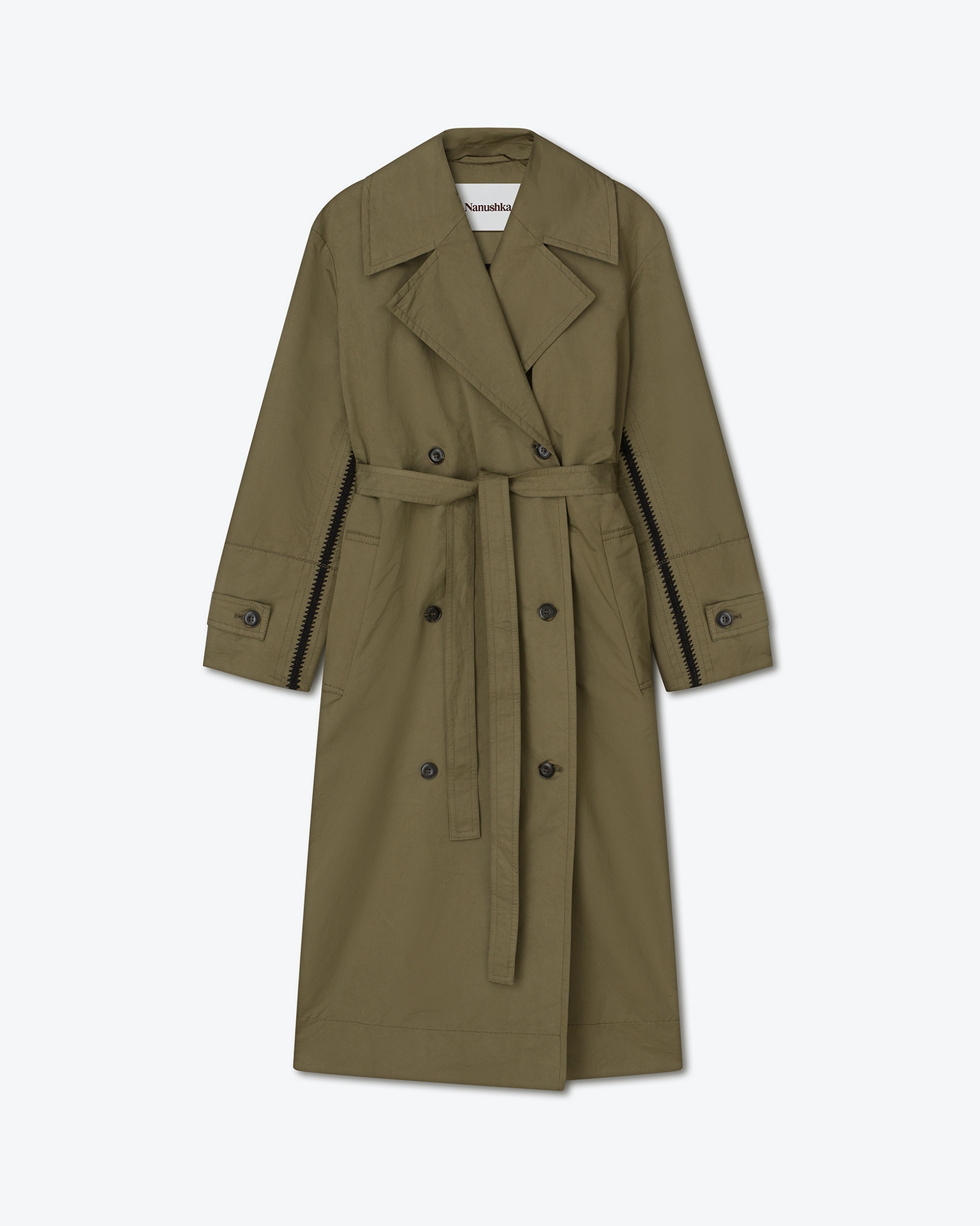 ALEYNA - Tech-canvas coat - Dark olive - 1