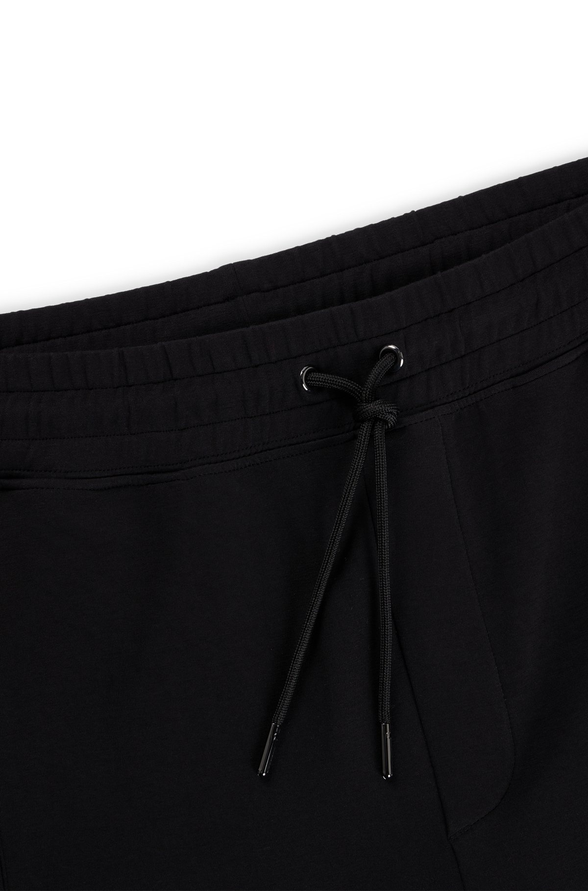 STRETCH-COTTON TRACKSUIT BOTTOMS WITH STACKED LOGO - 6