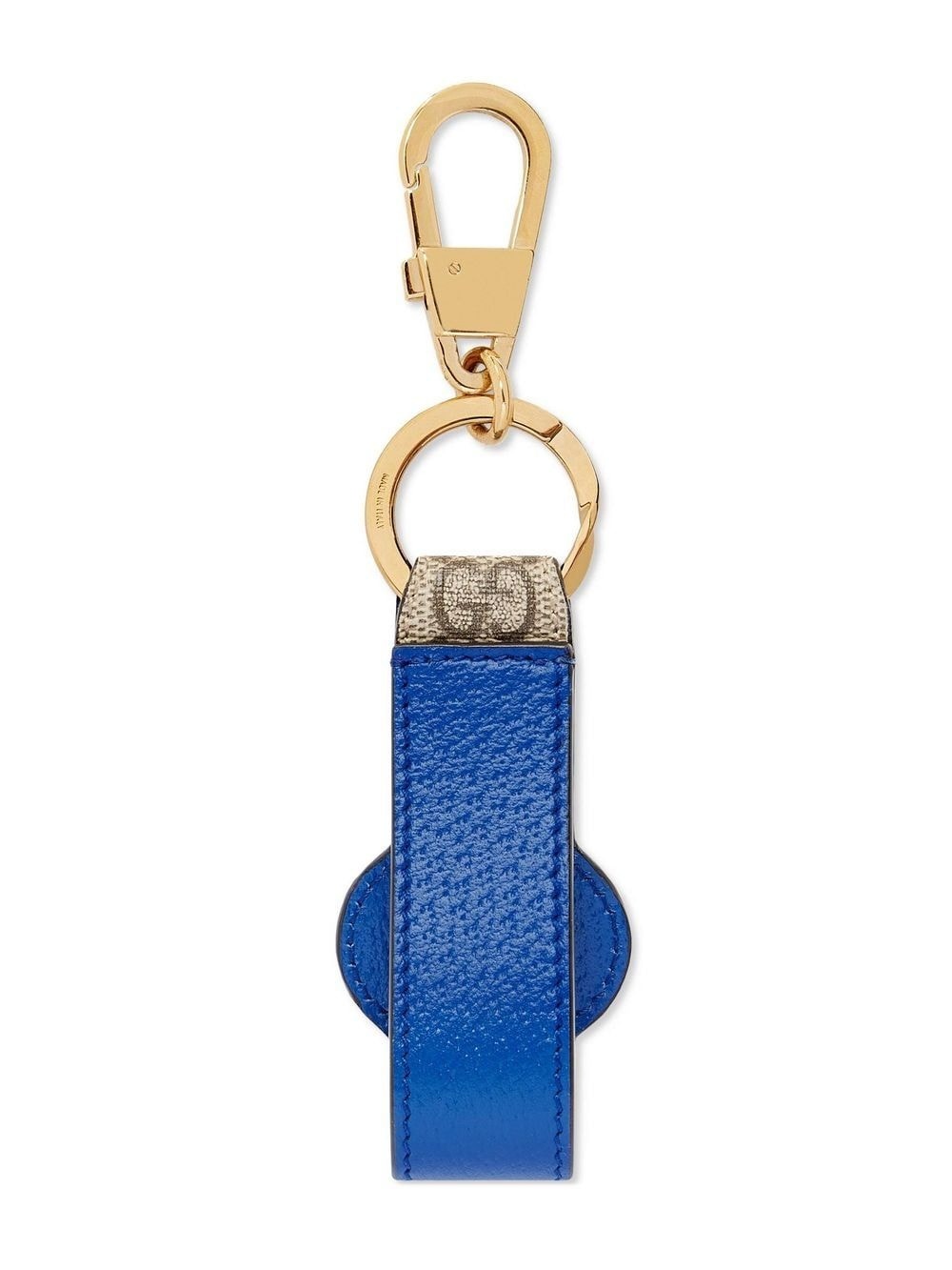 GG-patch leather keyring - 2