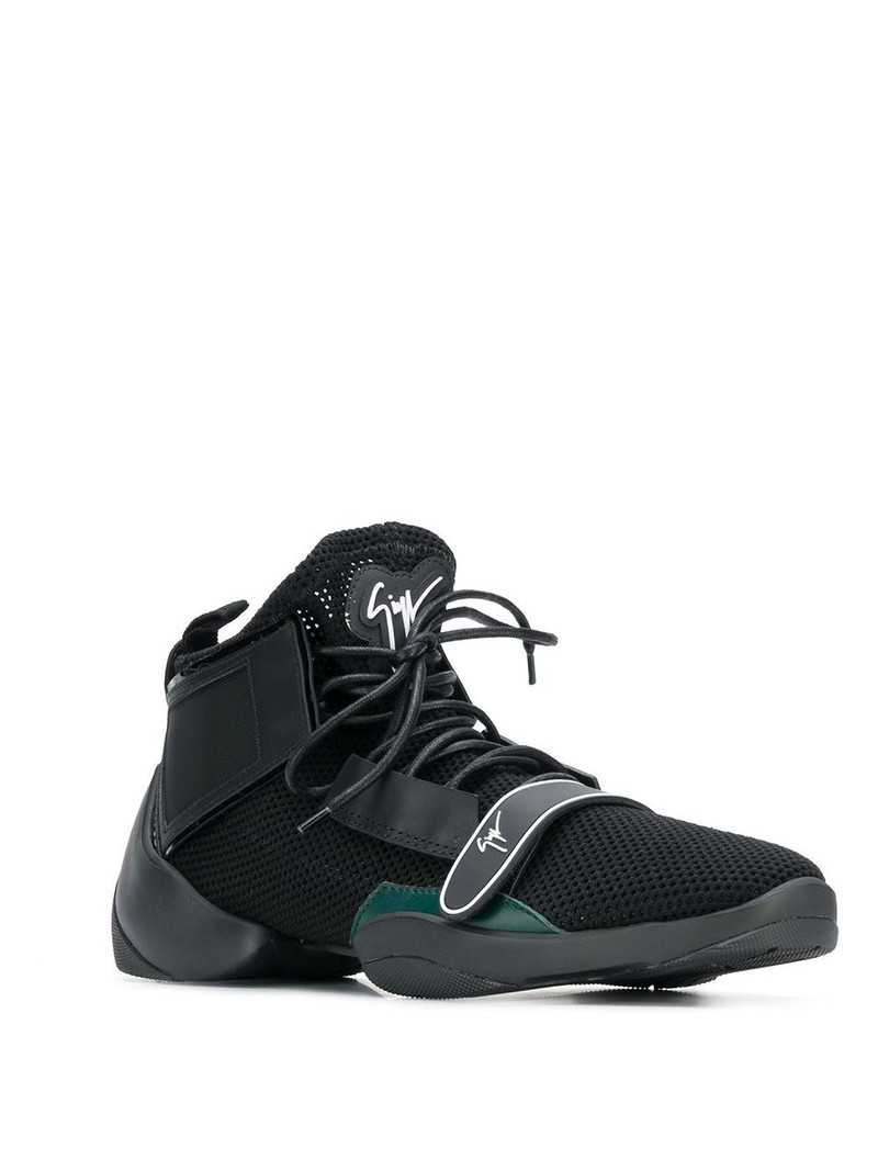 Giuseppe Zanotti split sole logo strap sneakers outlook