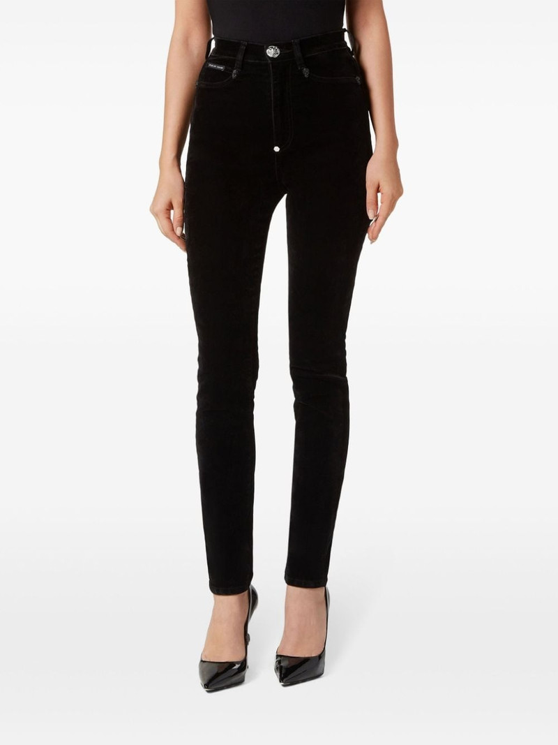 logo-appliqué skinny jeans 4