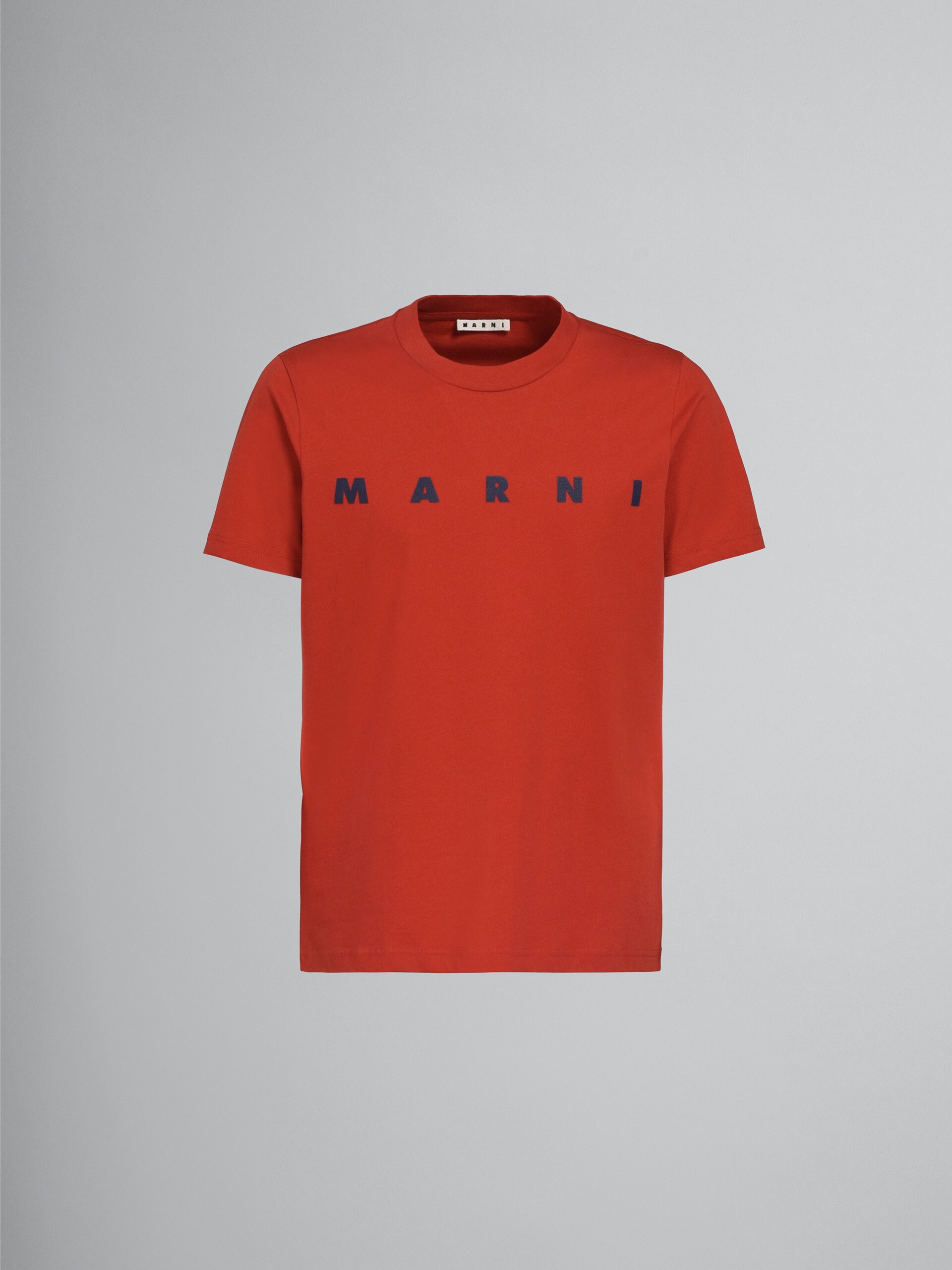 RED LOGO PRINT T-SHIRT - 1