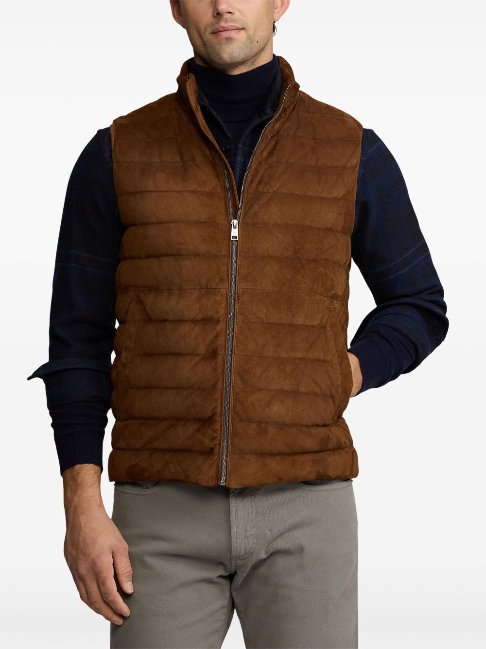 suede gilet - 3