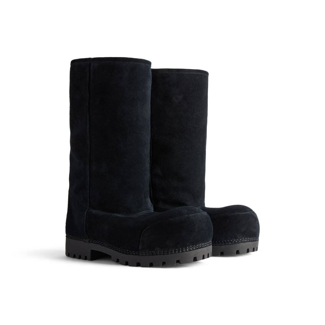 Men's Alaska Fur High Boot in Black - 2