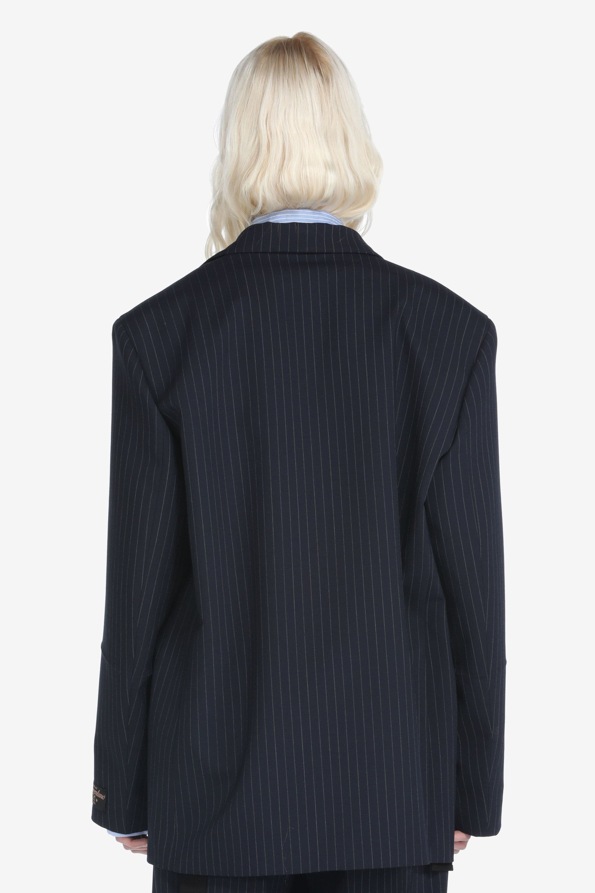 PINSTRIPE SINGLE-BREASTED BLAZER - 2
