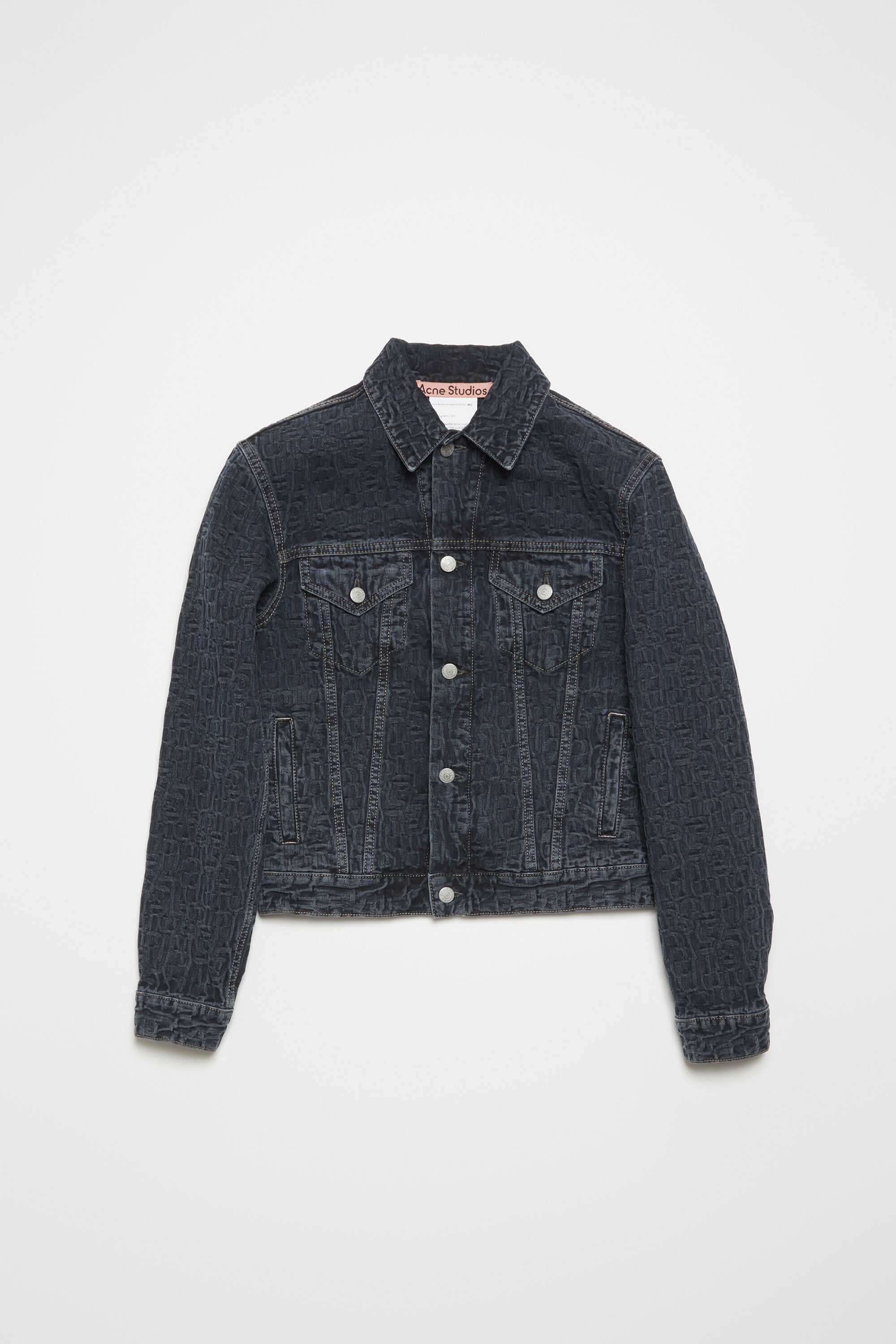 Denim jacket - Regular cropped fit - Blue/black - 8