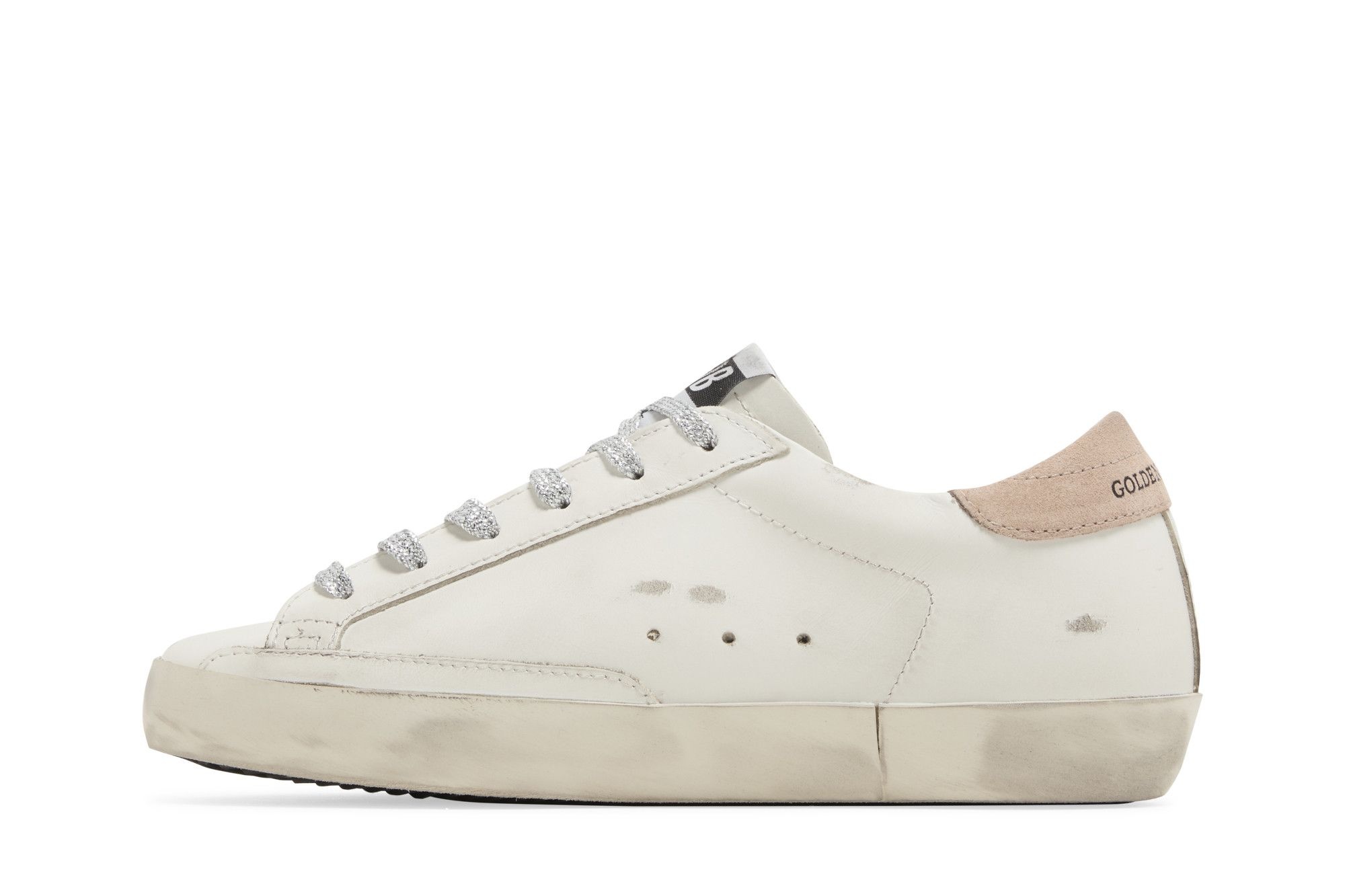 Golden Goose Wmns Superstar 'White Antique Pink' - 3