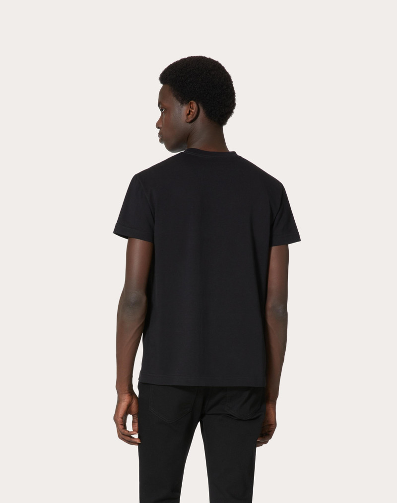VLOGO VALENTINO PRINT COTTON T-SHIRT 4