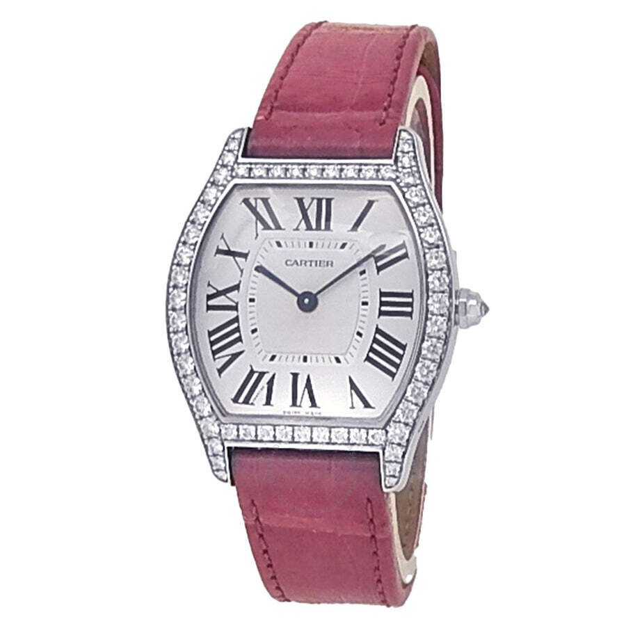 Pre-owned Cartier Tortue Hand Wind Diamond Ladies Watch WA501009 - 1