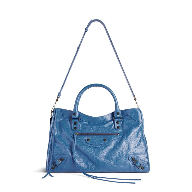 Women's Le City Medium Bag in Denim Blue 5