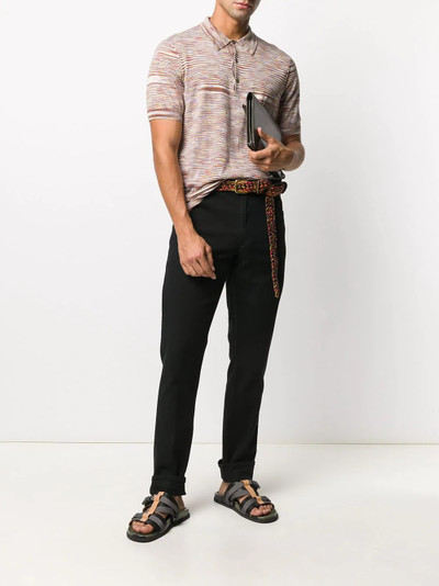 Missoni striped pattern cotton polo outlook