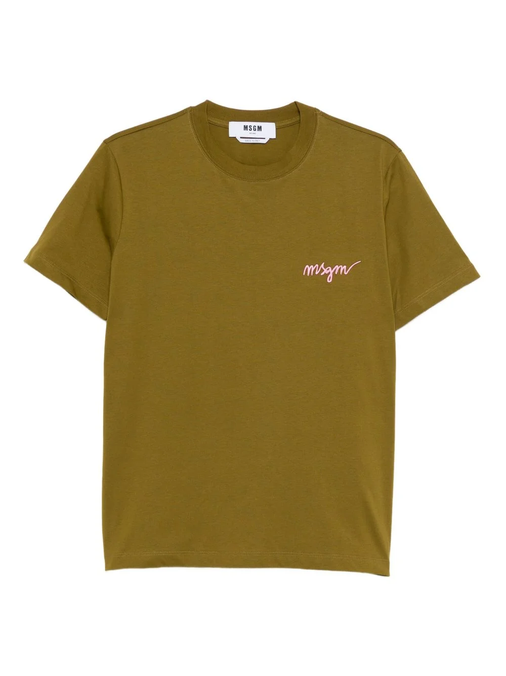 logo-embroidered T-shirt - 1