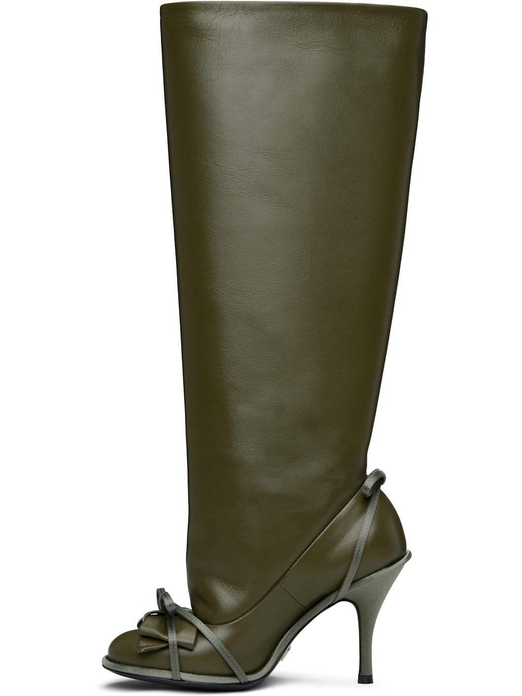 Khaki Double Tall Boots - 3