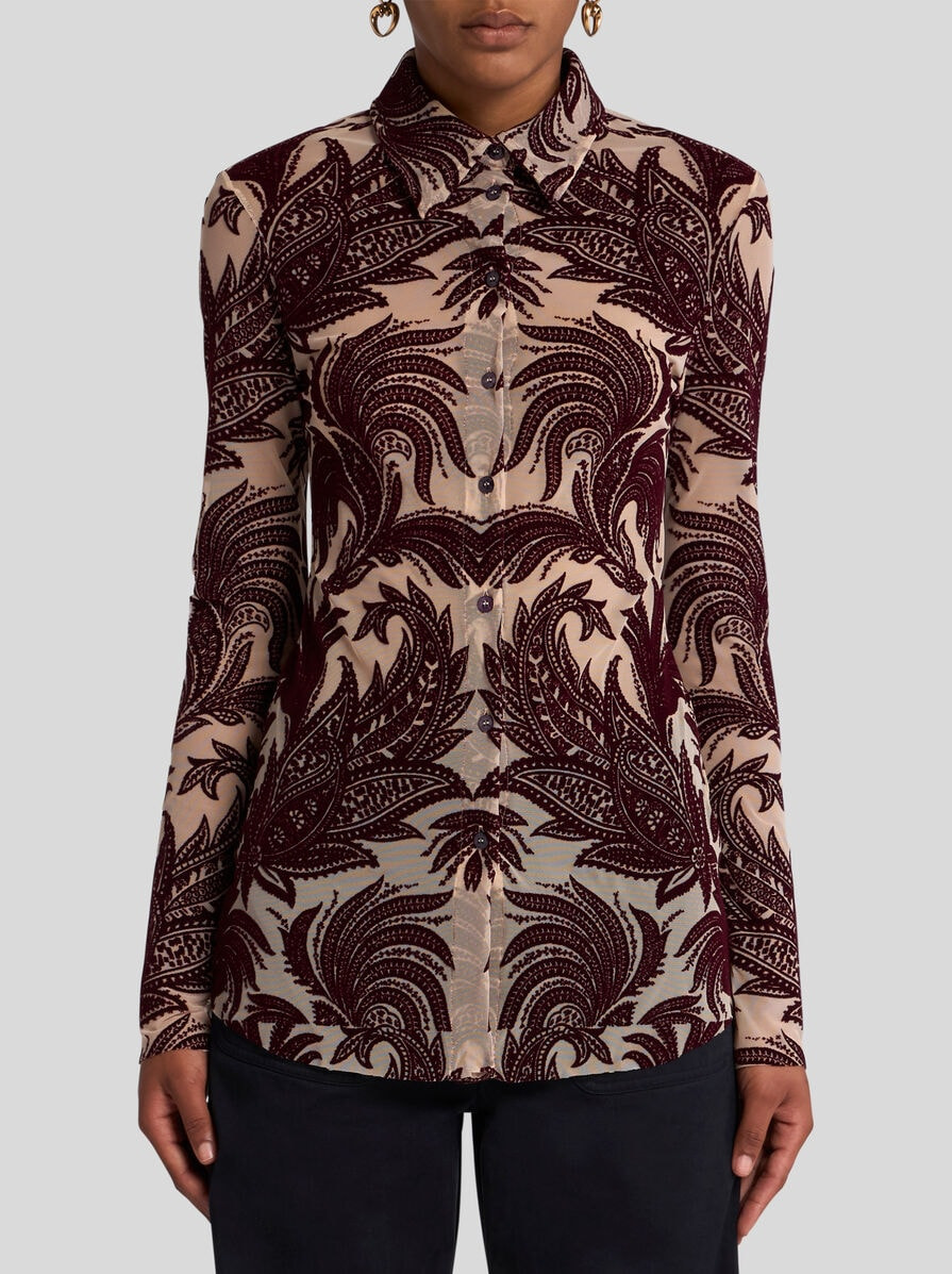 PAISLEY TULLE SHIRT - 2