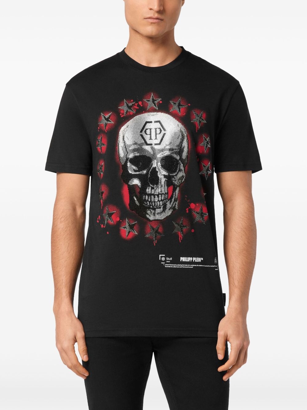skull-print T-shirt - 3