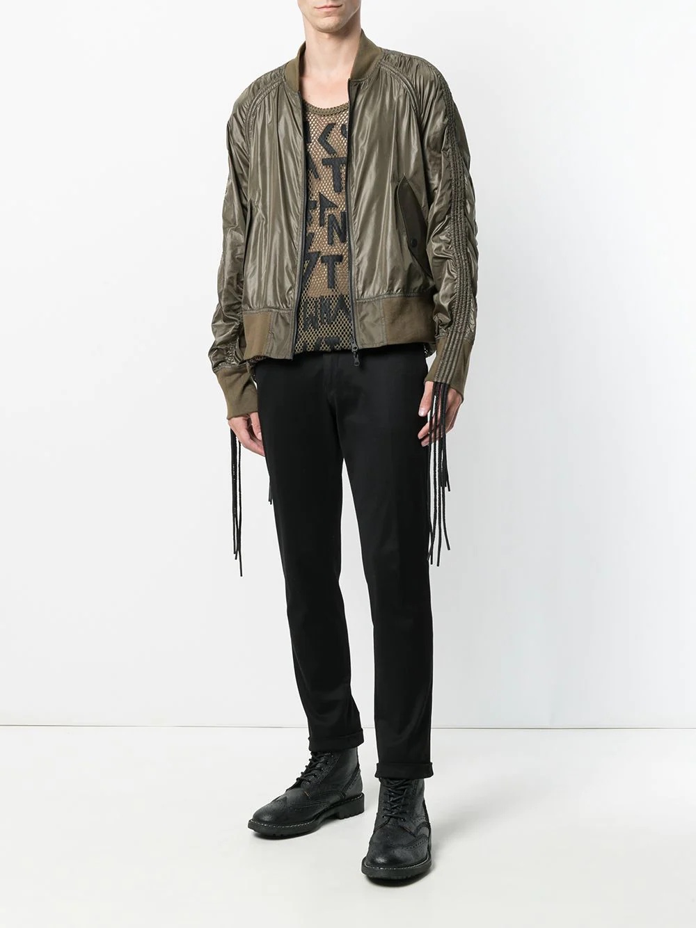 corded bomber jacket - 3