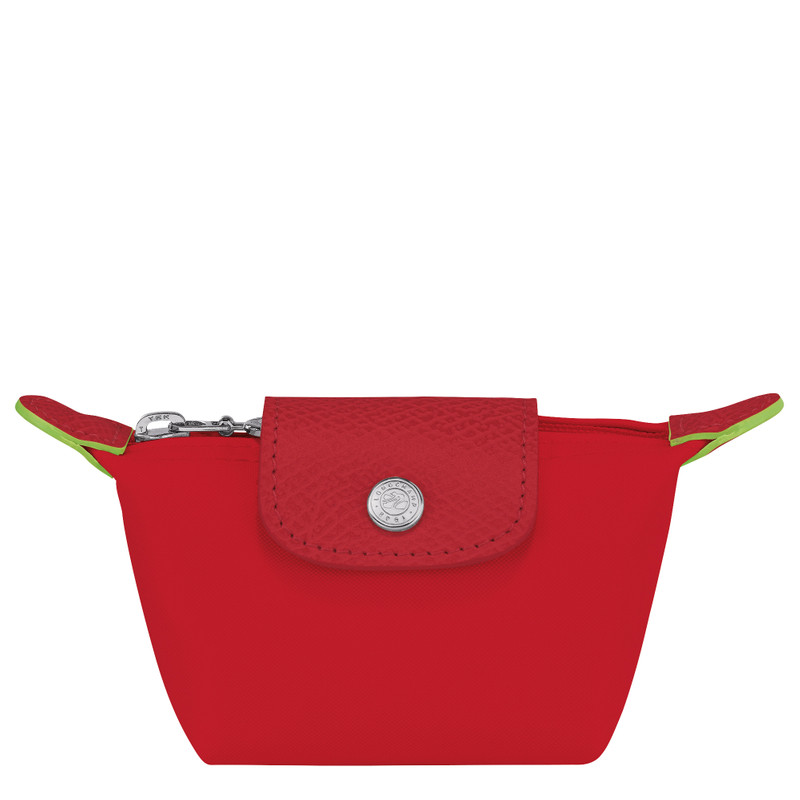 Le Pliage Green Coin purse Tomato - Recycled canvas 1