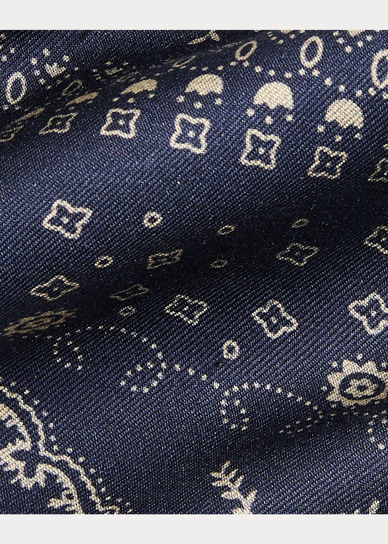 Handmade Bandanna-Print Wool Tie 3